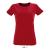 Red SOL'S REGENT FIT WOMEN ROUND COLLAR FITTED T-SHIRT Pólók/T-Shirt