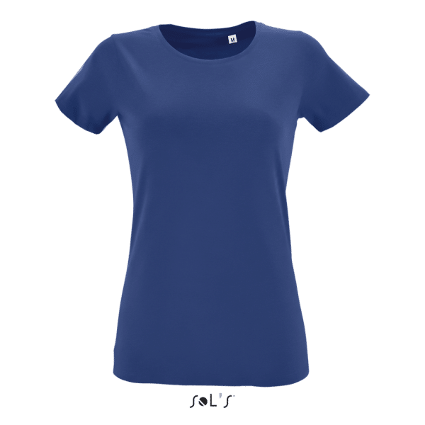 Royal Blue SOL'S REGENT FIT WOMEN ROUND COLLAR FITTED T-SHIRT Pólók/T-Shirt