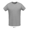 Grey Melange SOL'S MARTIN MEN - ROUND-NECK FITTED JERSEY T-SHIRT Pólók/T-Shirt