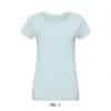 Creamy Blue SOL'S MARTIN WOMEN - ROUND-NECK FITTED JERSEY T-SHIRT Pólók/T-Shirt