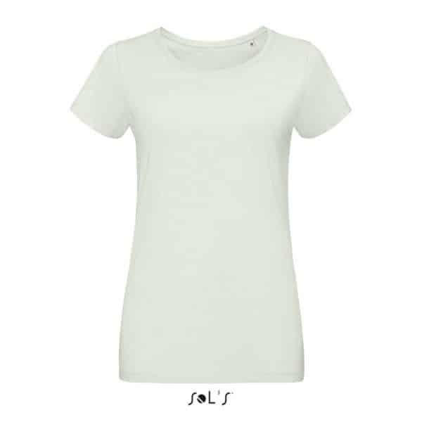 Creamy Green SOL'S MARTIN WOMEN - ROUND-NECK FITTED JERSEY T-SHIRT Pólók/T-Shirt