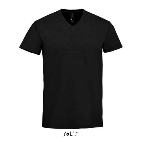 Deep Black SOL'S IMPERIAL V MEN - V-NECK T-SHIRT Pólók/T-Shirt