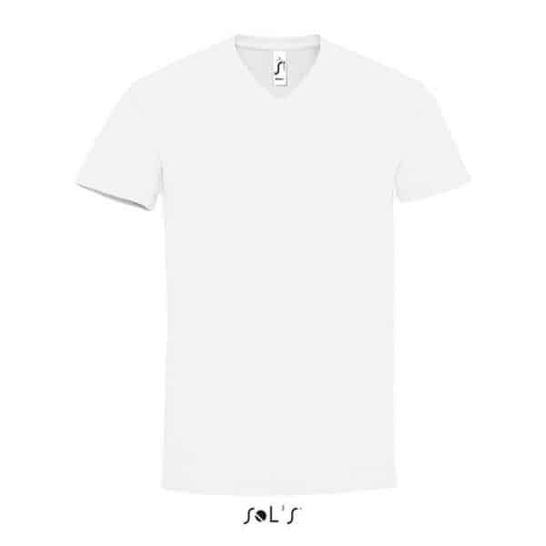 White SOL'S IMPERIAL V MEN - V-NECK T-SHIRT Pólók/T-Shirt
