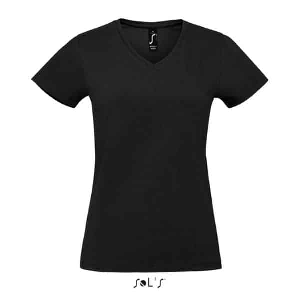 Deep Black SOL'S IMPERIAL V WOMEN - V-NECK T-SHIRT Pólók/T-Shirt