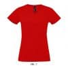 Red SOL'S IMPERIAL V WOMEN - V-NECK T-SHIRT Pólók/T-Shirt