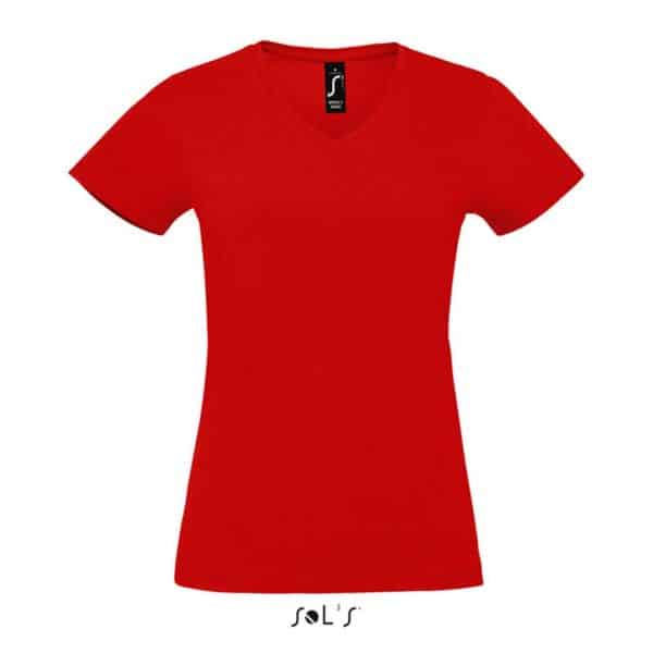 Red SOL'S IMPERIAL V WOMEN - V-NECK T-SHIRT Pólók/T-Shirt