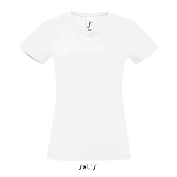 White SOL'S IMPERIAL V WOMEN - V-NECK T-SHIRT Pólók/T-Shirt