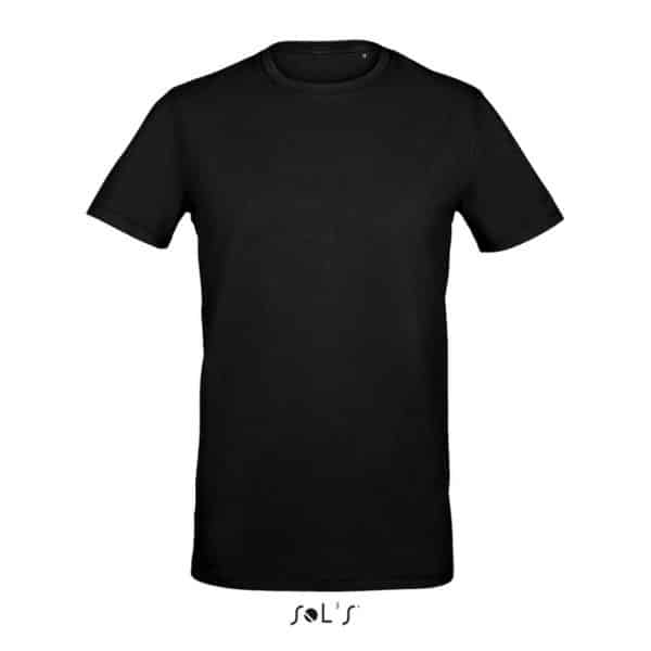 Deep Black SOL'S MILLENIUM MEN - ROUND-NECK T-SHIRT Pólók/T-Shirt