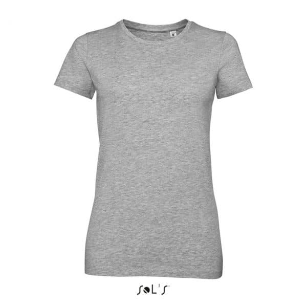 Grey Melange SOL'S MILLENIUM WOMEN - ROUND-NECK T-SHIRT Pólók/T-Shirt