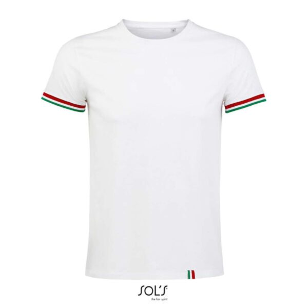 White/Red/White/Kelly Green SOL'S RAINBOW MEN - SHORT SLEEVE T-SHIRT Pólók/T-Shirt