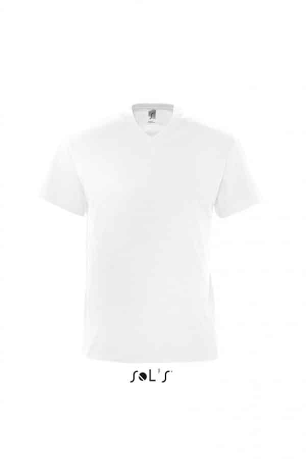 White SOL'S VICTORY MEN'S V-NECK T-SHIRT Pólók/T-Shirt
