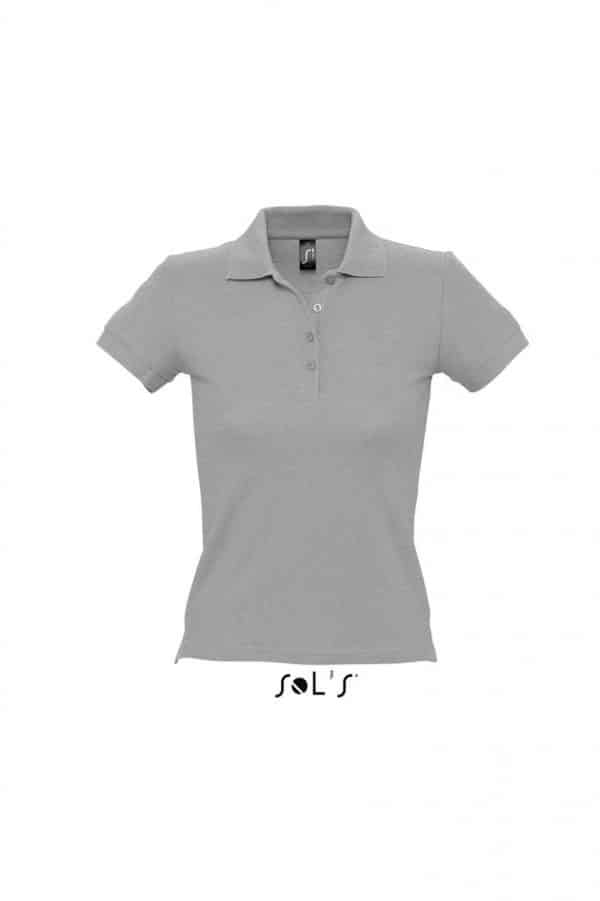 Grey Melange SOL'S PEOPLE - WOMEN'S POLO SHIRT Galléros pólók