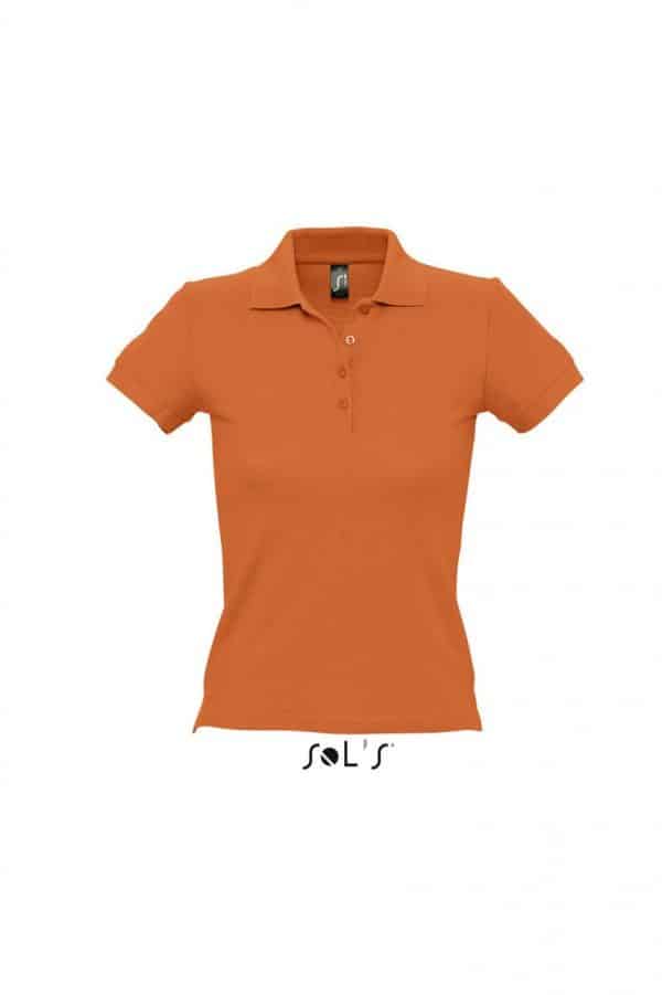 Orange SOL'S PEOPLE - WOMEN'S POLO SHIRT Galléros pólók