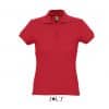 Red SOL'S PASSION WOMEN'S POLO SHIRT Galléros pólók