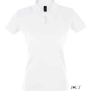 White SOL'S PERFECT WOMEN POLO SHIRT Galléros pólók