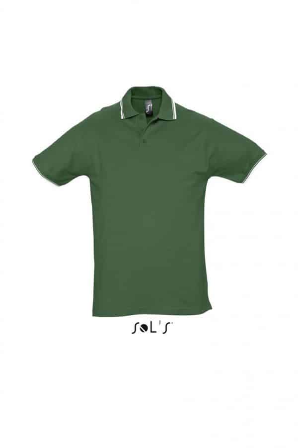 Golf Green/White SOL'S PRACTICE MEN'S POLO SHIRT Galléros pólók
