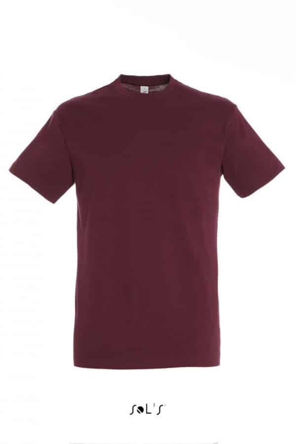 Burgundy SOL'S REGENT - UNISEX ROUND COLLAR T-SHIRT Pólók/T-Shirt