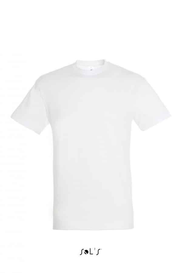 White SOL'S REGENT - UNISEX ROUND COLLAR T-SHIRT Pólók/T-Shirt