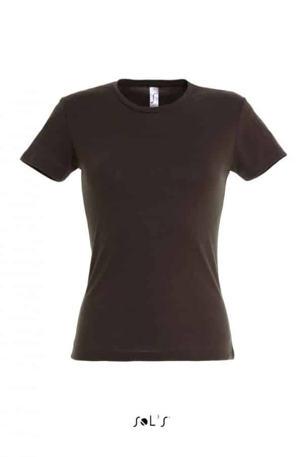Chocolate SOL'S MISS WOMEN’S T-SHIRT Pólók/T-Shirt