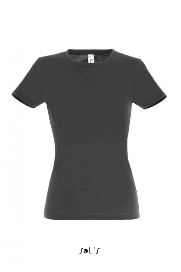 Dark Grey SOL'S MISS WOMEN’S T-SHIRT Pólók/T-Shirt