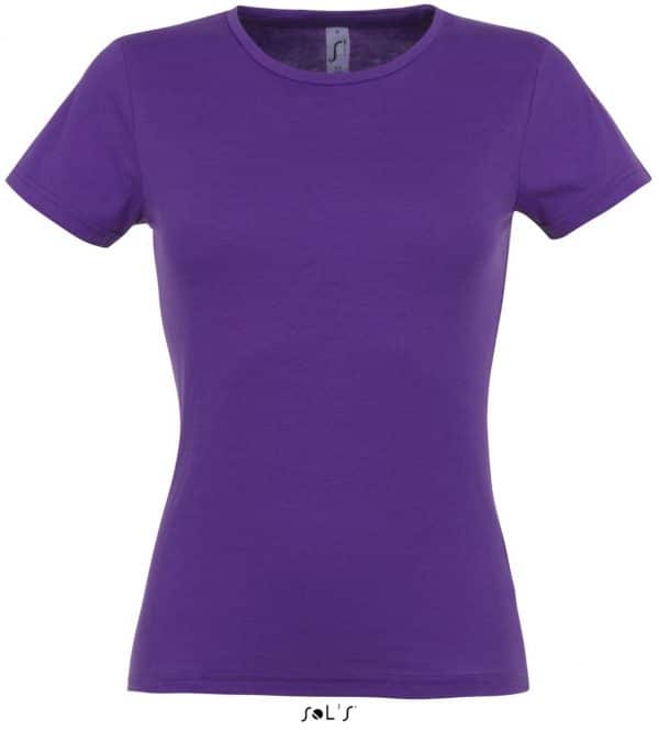 Dark Purple SOL'S MISS WOMEN’S T-SHIRT Pólók/T-Shirt