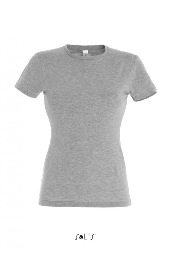 Grey Melange SOL'S MISS WOMEN’S T-SHIRT Pólók/T-Shirt