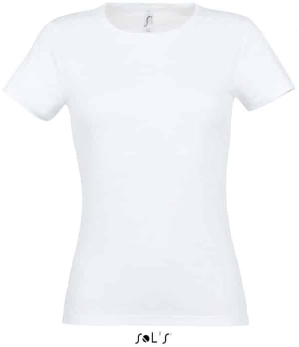 White SOL'S MISS WOMEN’S T-SHIRT Pólók/T-Shirt
