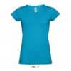 Aqua SOL'S MOON WOMEN’S V-NECK T-SHIRT Pólók/T-Shirt