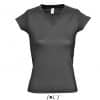 Dark Grey SOL'S MOON WOMEN’S V-NECK T-SHIRT Pólók/T-Shirt