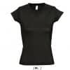 Deep Black SOL'S MOON WOMEN’S V-NECK T-SHIRT Pólók/T-Shirt