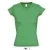 Kelly Green SOL'S MOON WOMEN’S V-NECK T-SHIRT Pólók/T-Shirt