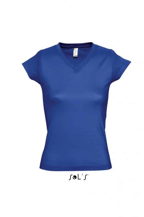 Royal Blue SOL'S MOON WOMEN’S V-NECK T-SHIRT Pólók/T-Shirt