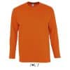 Orange SOL'S MONARCH - MEN'S ROUND COLLAR LONG SLEEVE T-SHIRT Pólók/T-Shirt