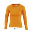 Orange SOL'S MAJESTIC - WOMEN'S ROUND COLLAR LONG SLEEVE T-SHIRT Pólók/T-Shirt
