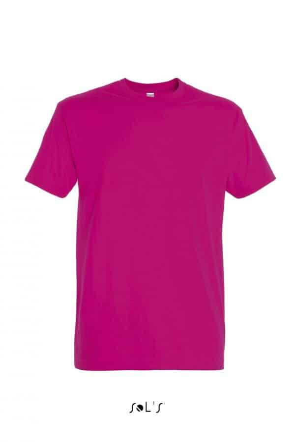 Fuchsia SOL'S IMPERIAL MEN ROUND COLLAR T-SHIRT Pólók/T-Shirt