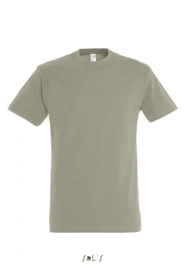 Khaki SOL'S IMPERIAL MEN ROUND COLLAR T-SHIRT Pólók/T-Shirt