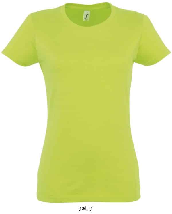 Apple Green SOL'S IMPERIAL WOMAN ROUND COLLAR T-SHIRT Pólók/T-Shirt