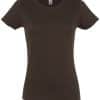 Chocolate SOL'S IMPERIAL WOMAN ROUND COLLAR T-SHIRT Pólók/T-Shirt
