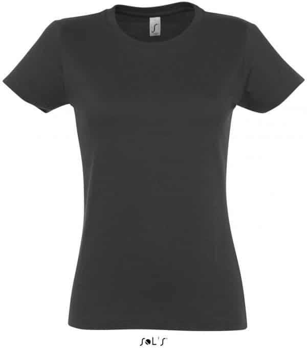 Mouse Grey SOL'S IMPERIAL WOMAN ROUND COLLAR T-SHIRT Pólók/T-Shirt