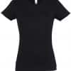 Deep Black SOL'S IMPERIAL WOMAN ROUND COLLAR T-SHIRT Pólók/T-Shirt