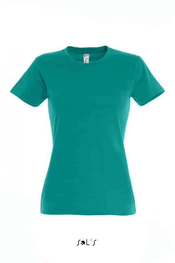 Emerald SOL'S IMPERIAL WOMAN ROUND COLLAR T-SHIRT Pólók/T-Shirt