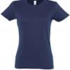 French Navy SOL'S IMPERIAL WOMAN ROUND COLLAR T-SHIRT Pólók/T-Shirt