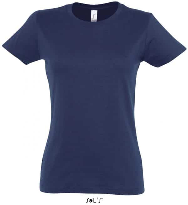 French Navy SOL'S IMPERIAL WOMAN ROUND COLLAR T-SHIRT Pólók/T-Shirt