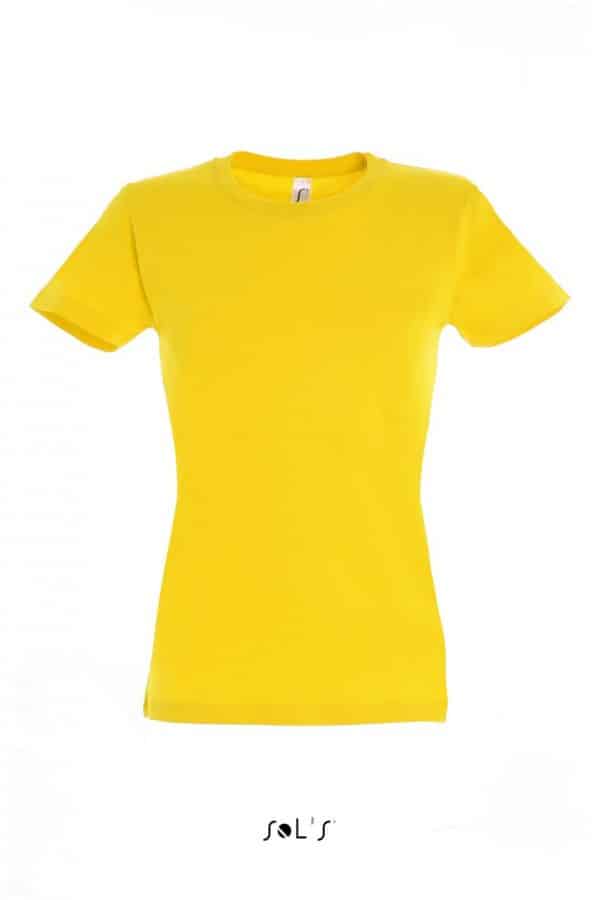 Gold SOL'S IMPERIAL WOMAN ROUND COLLAR T-SHIRT Pólók/T-Shirt