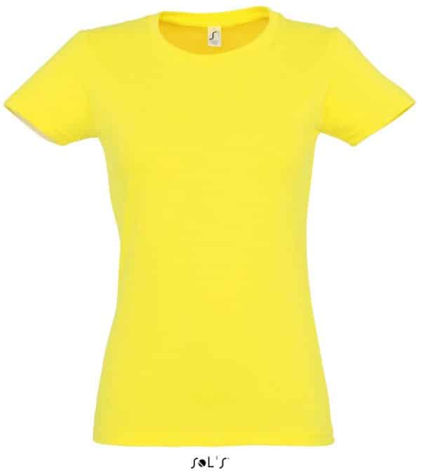 Lemon SOL'S IMPERIAL WOMAN ROUND COLLAR T-SHIRT Pólók/T-Shirt