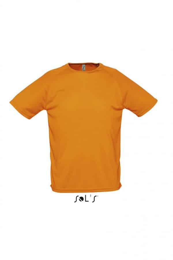 Neon Orange SOL'S SPORTY - RAGLAN SLEEVED T-SHIRT Sport