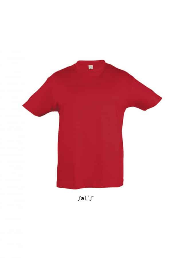Red SOL'S REGENT KIDS - ROUND NECK T-SHIRT Gyermek ruházat