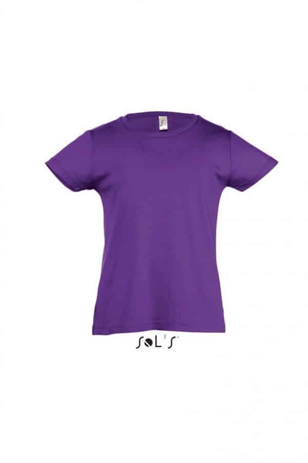 Dark Purple SOL'S CHERRY - GIRLS' T-SHIRT Gyermek ruházat
