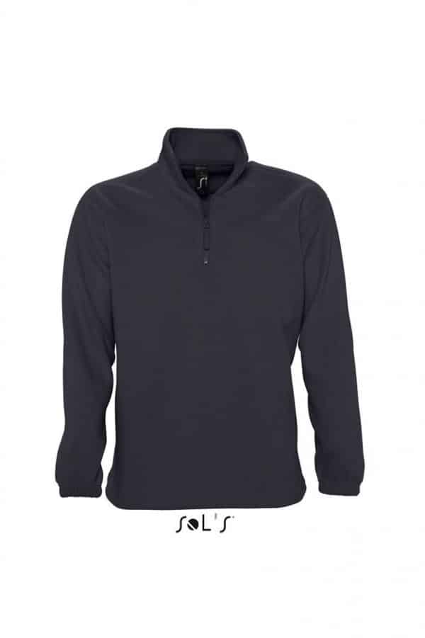 Charcoal Grey SOL'S NESS - FLEECE 1/4 ZIP SWEATSHIRT Polár & Softshell