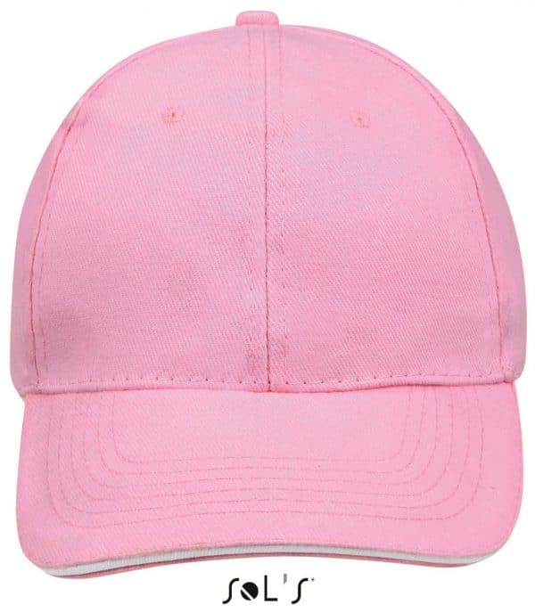 Pink/White SOL'S BUFFALO - SIX PANELS CAP Sapkák